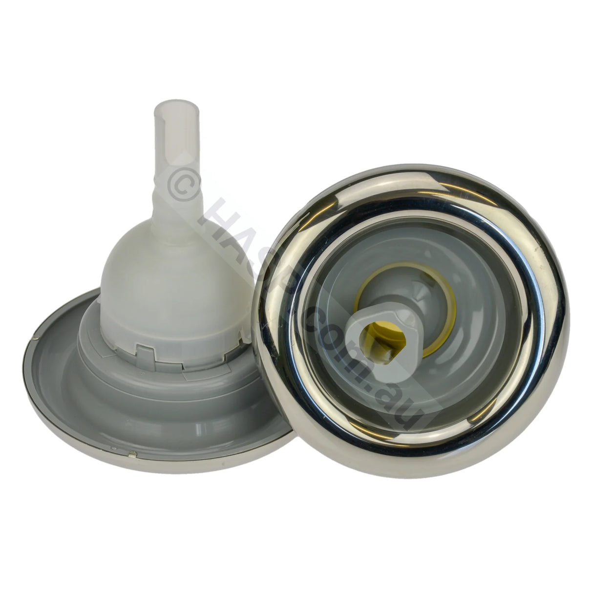 Pentair Cyclone Adjustable Roto Swirl Jet Barrel with Stainless Steel Escutcheon - 125-127mm - Heater and Spa Parts