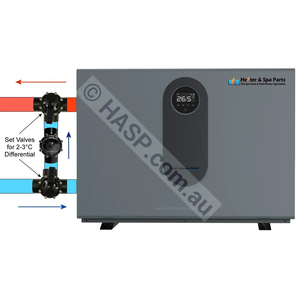 SensaHeat ES Series Spa & Pool Heat Pump - With WiFi