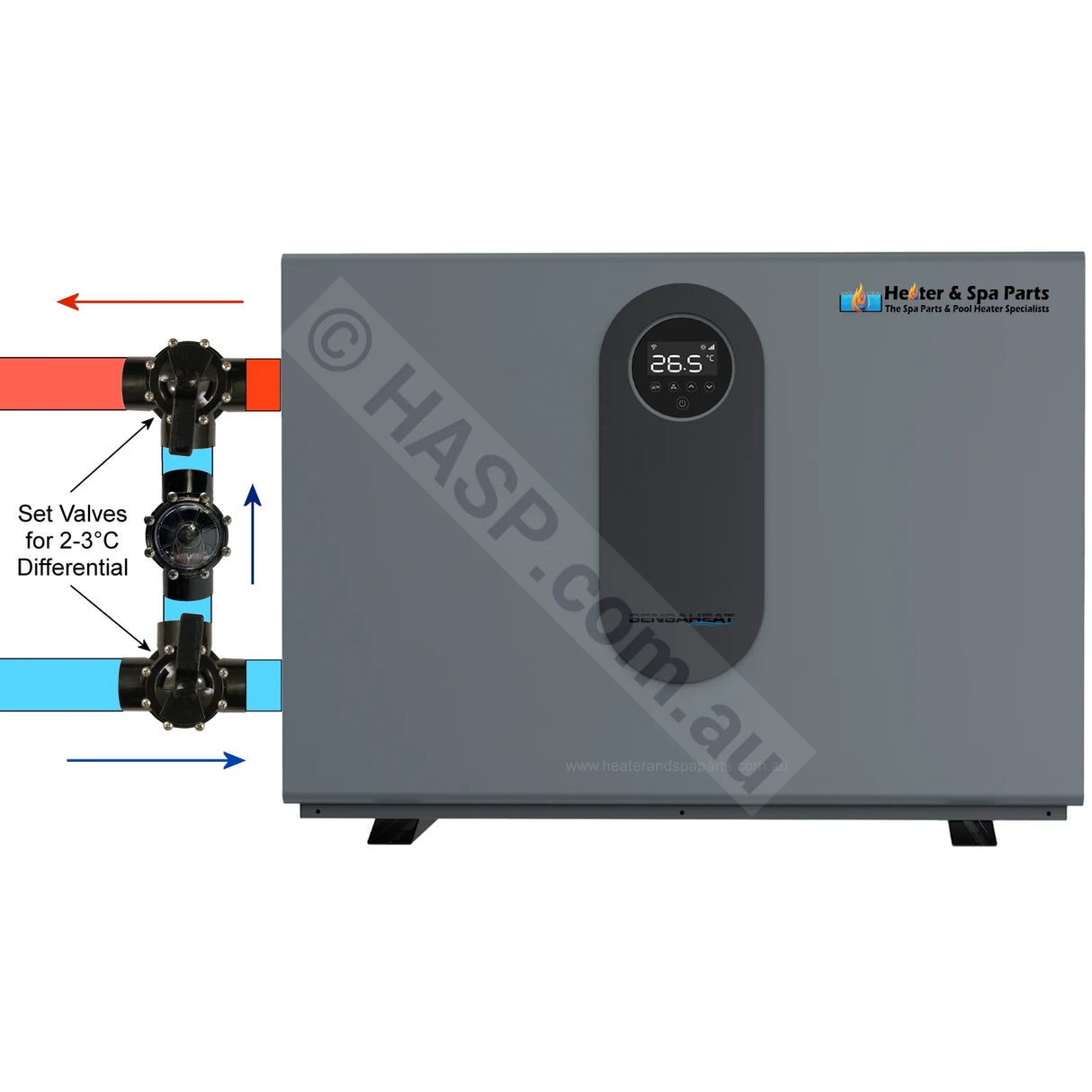 Sensaheat Es Series Spa & Pool Heat Pumps - With Wifi