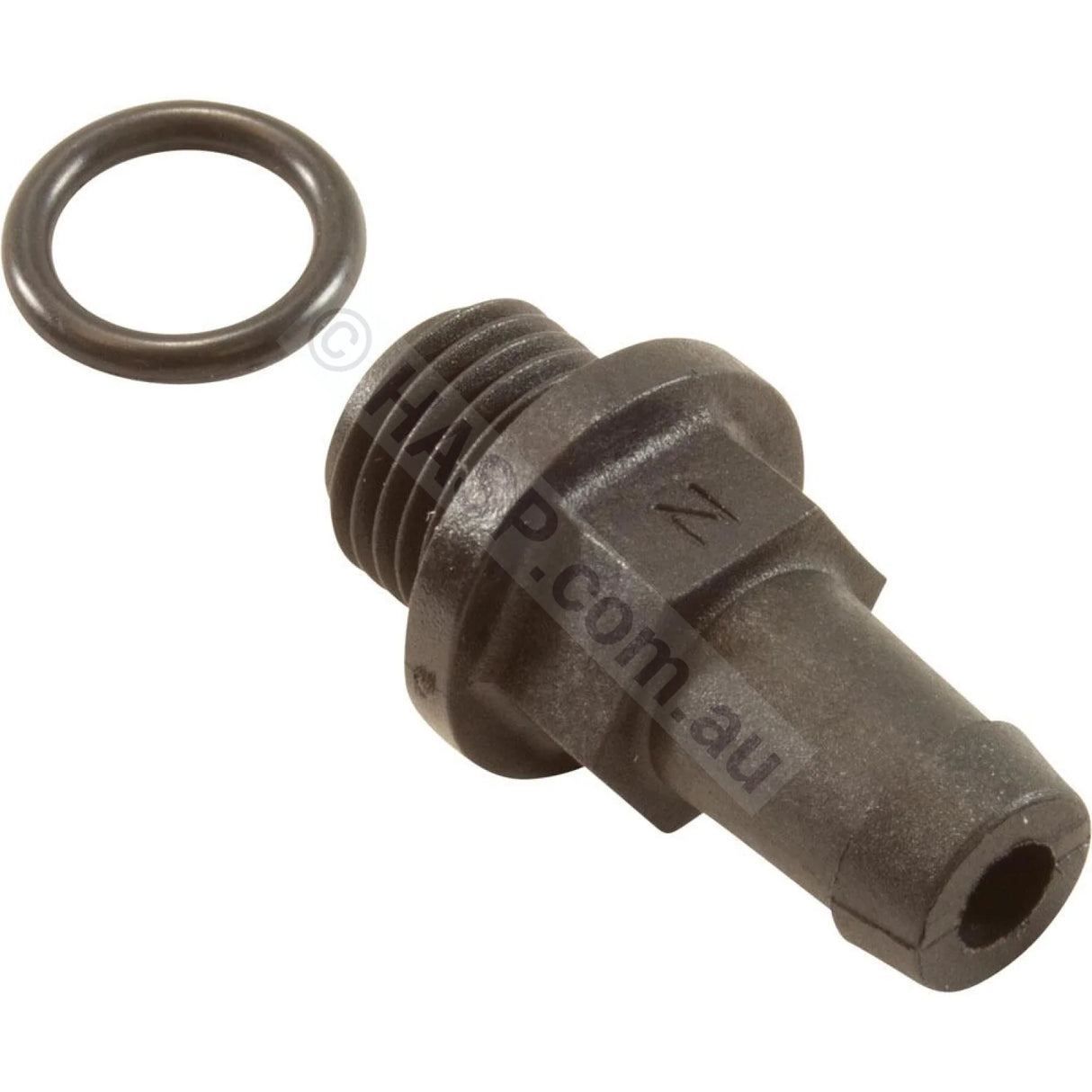 Davey QB or LX LP/WP 3/8" Barbed Air Bleed Plug and Oring - Heater and Spa Parts