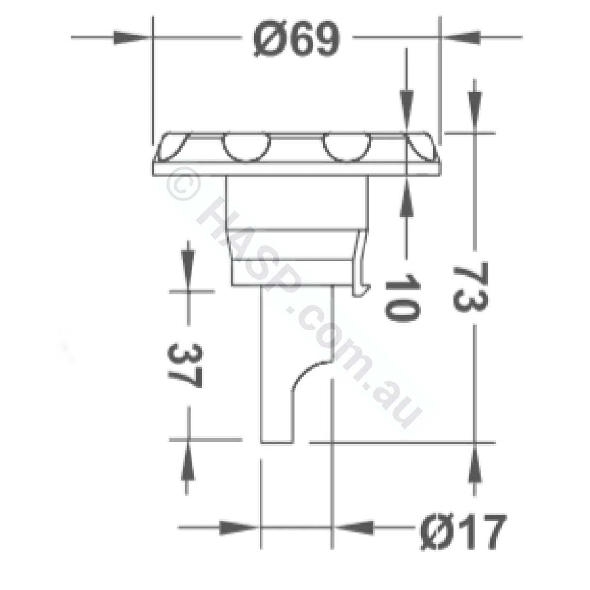 Onga Jetset And Jetstream Spa Bath Jets - 69Mm White