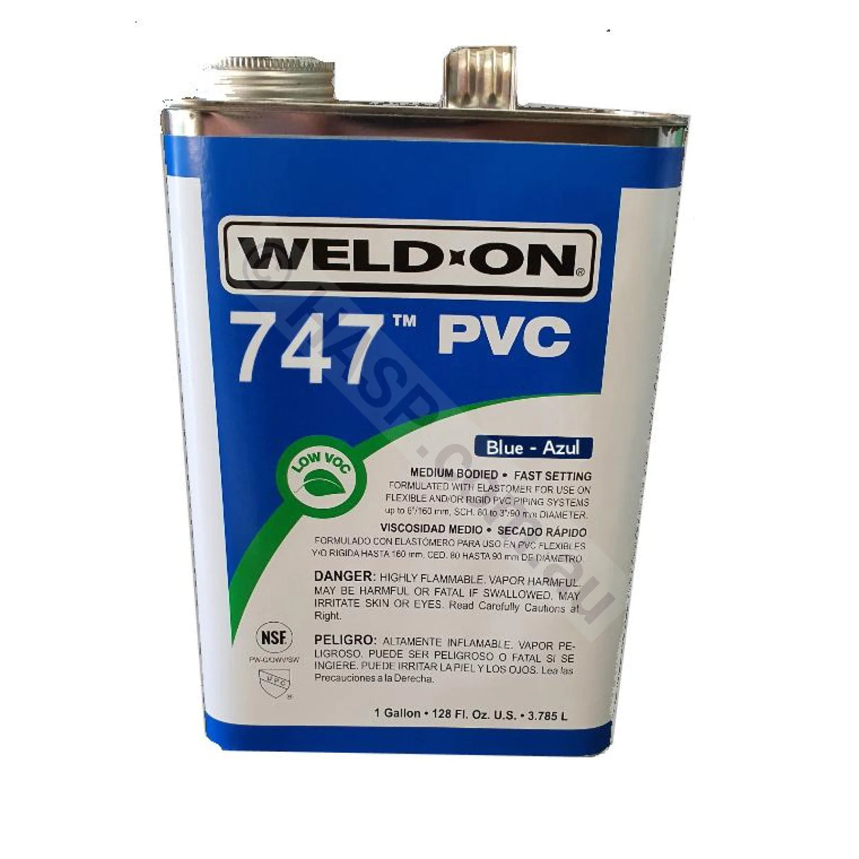 747 IPS Weld-on Pool 'R Spa Glue - 1 Gallon 3.785L - Blue - Heater and Spa Parts