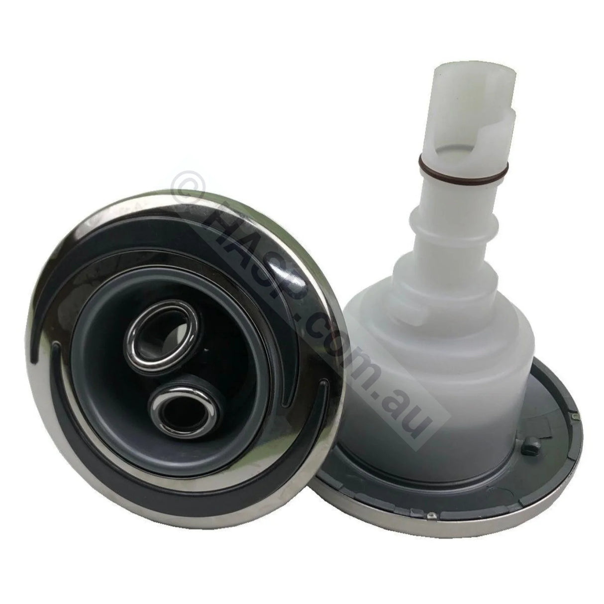 CMP SQR 3" Spa Jet - Halo Face - Twin Roto - 78mm - Sapphire - Heater and Spa Parts