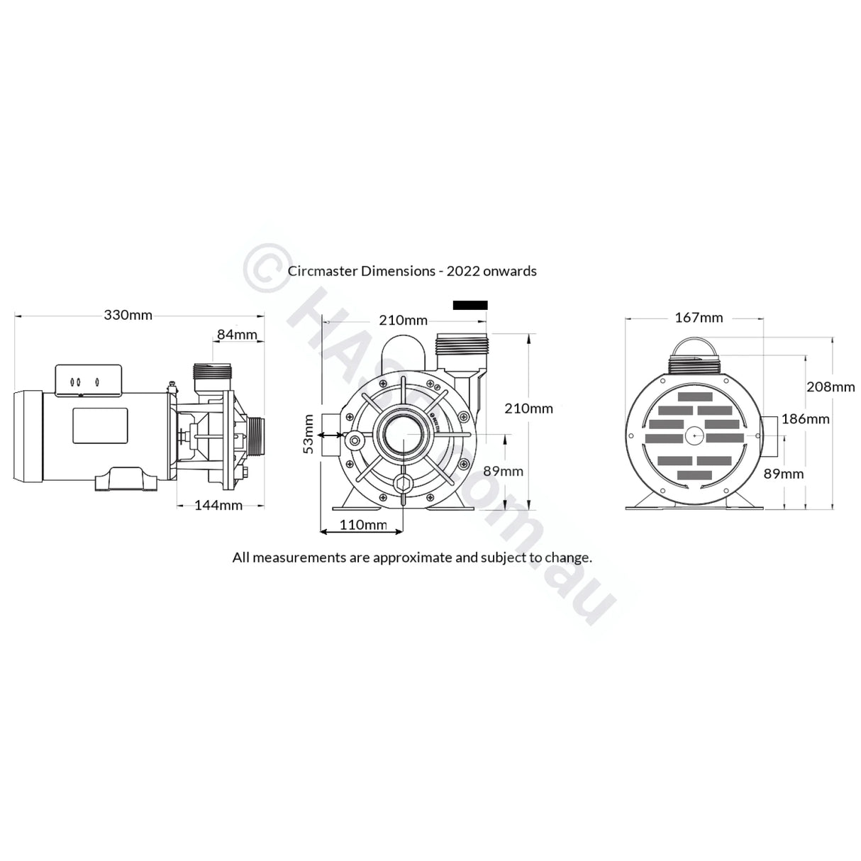 Aquaflo Circ-Master Hp - 1/15Th Cmcp Cmhp Spa Circulation Pump Emerson Circmaster / Filtration Pumps