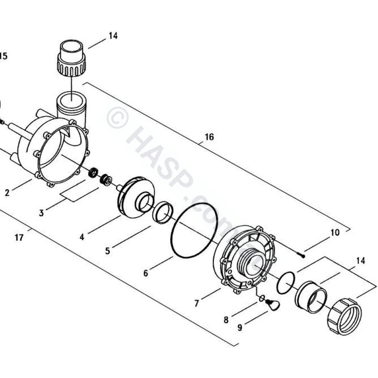 Aquaflo Drain & Bleed Plug - XP2, XP2E, XP3 Pumps - 13mm - 92290070 92200060 - Heater and Spa Parts