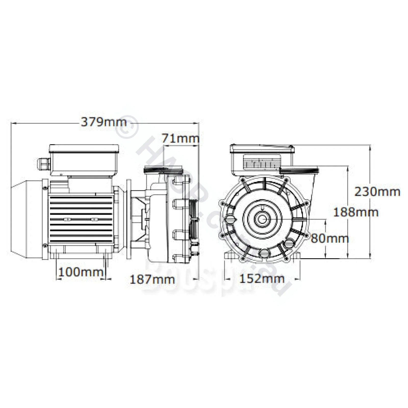Aquaflo Xp2E Spa Jet Booster Pumps - 3Hp / 4.2Hp