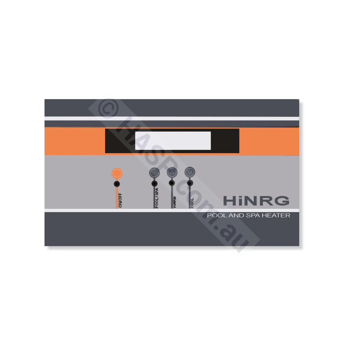 Astralpool HiNRG Front Label Decal Overlay Sticker - Heater and Spa Parts