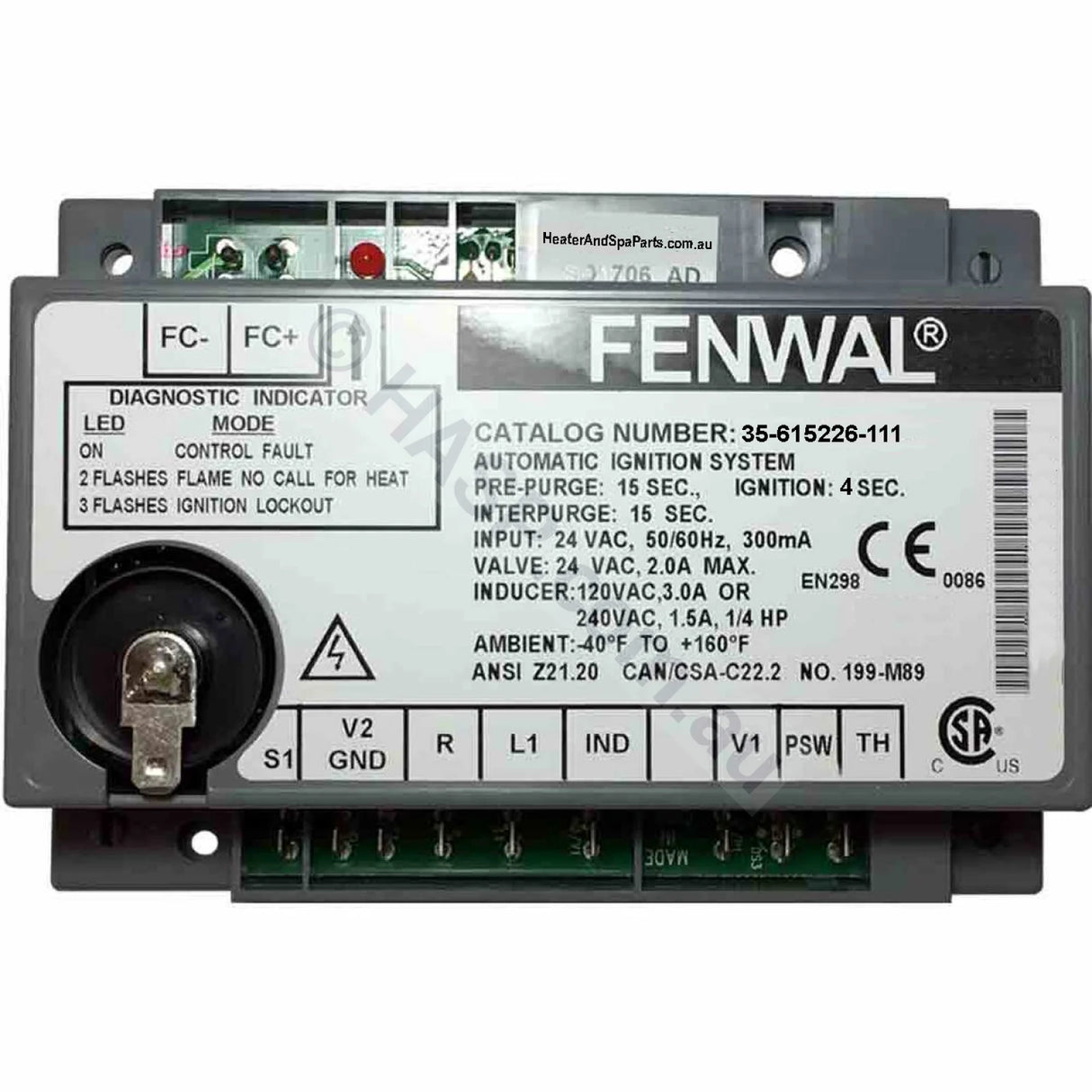 Astralpool Hurlcon JX 130-160 Fenwal Ignition Module - Heater and Spa Parts