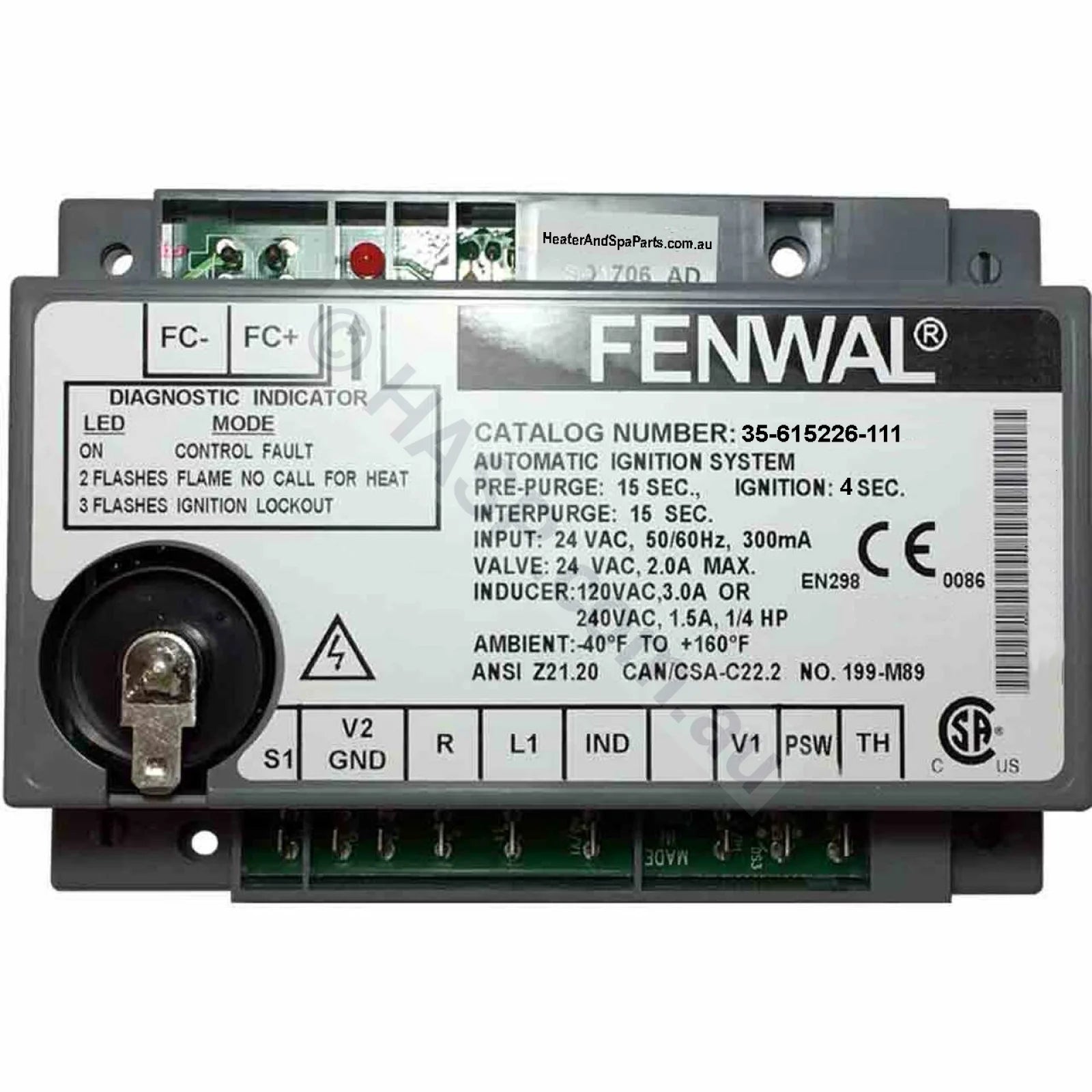 Astralpool Hurlcon JX 130-160 Fenwal Ignition Module - Heater and Spa Parts