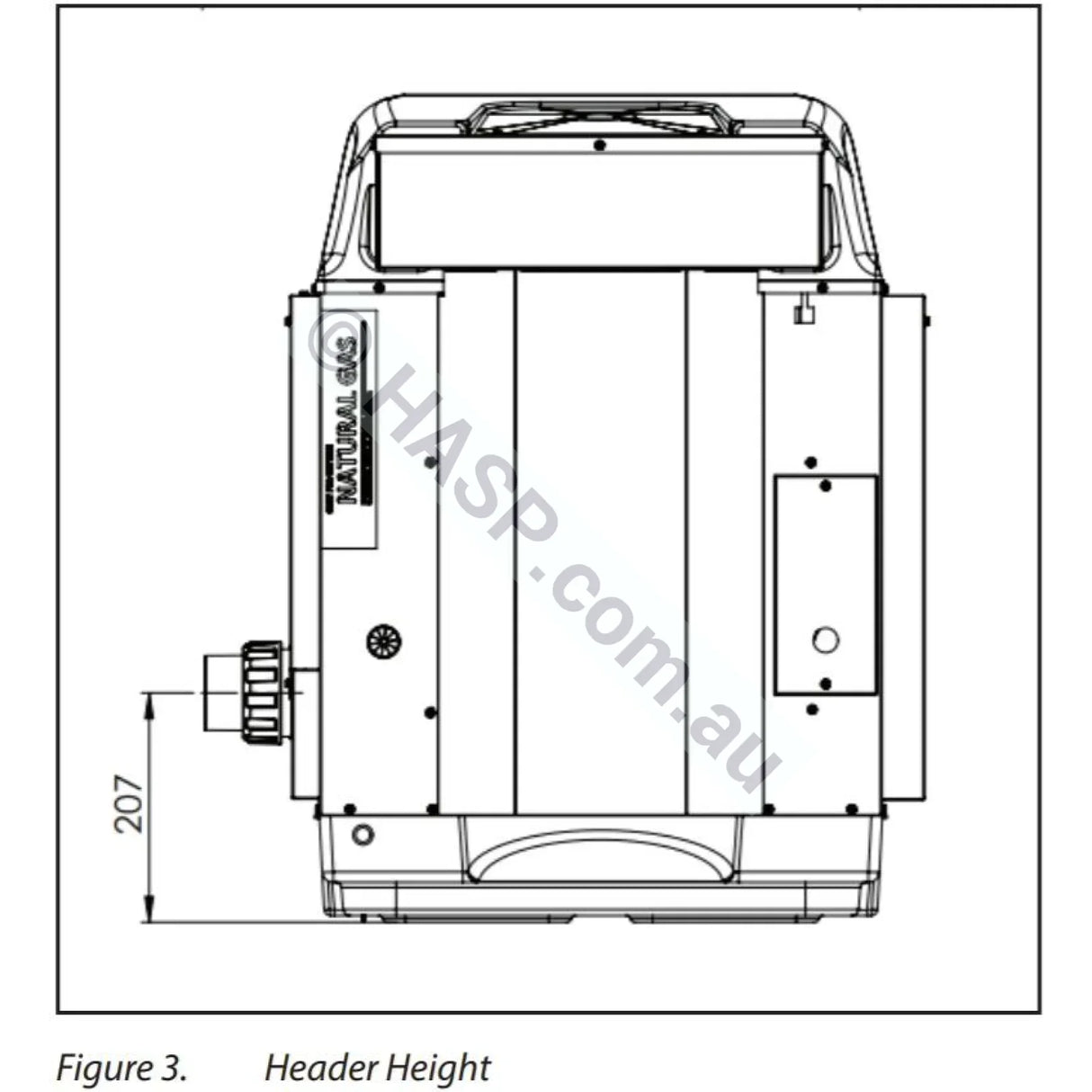 AstralPool ICI 200 Gas Pool & Spa Heater