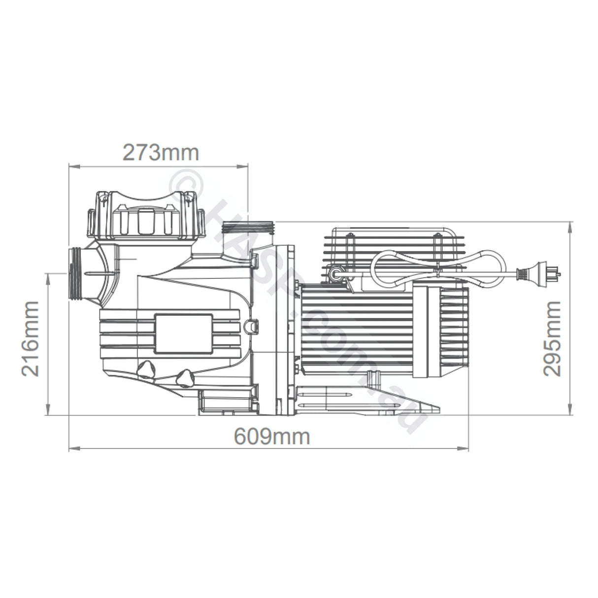 Astralpool Hurlcon CTX 280 Pool & Spa Pumps Replaces CX 240 TX 1.0hp Circulation / Filtration Pumps