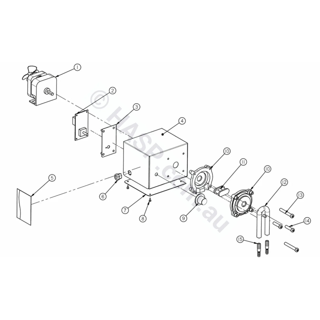 AstralPool Viron eQuilibrium RolaChem RC1/RC9/RO9/RP9 EQ-Series Pump Head Face Plates (Pair)