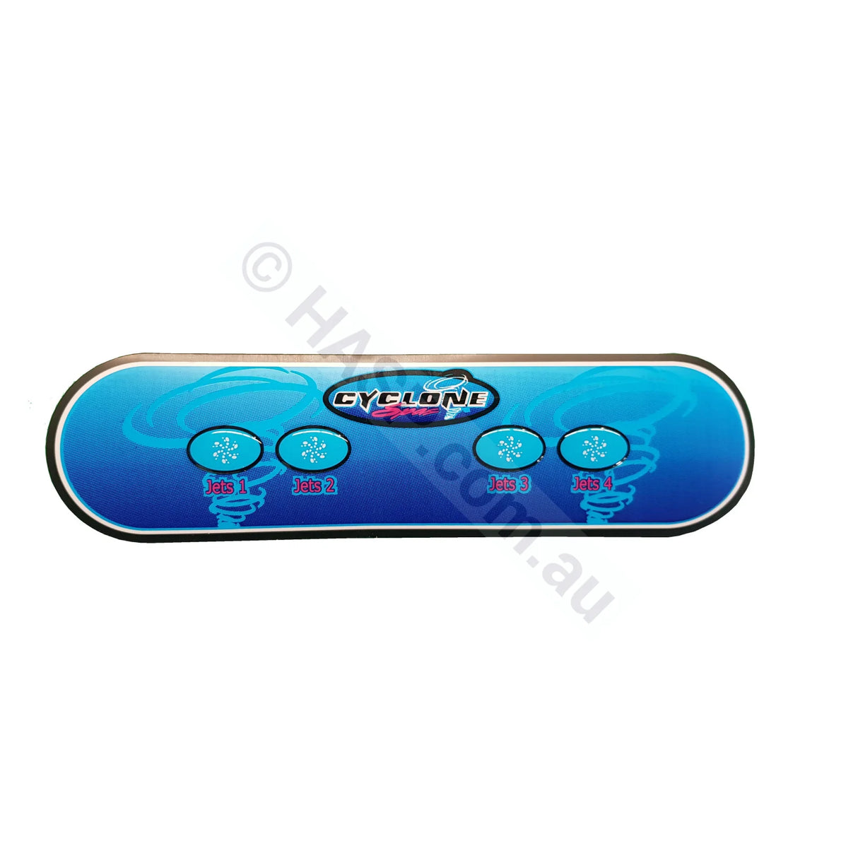 Balboa Ax40 4 Button Auxillary Touchpad Overlay Decal Cyclone Spas Touchpads