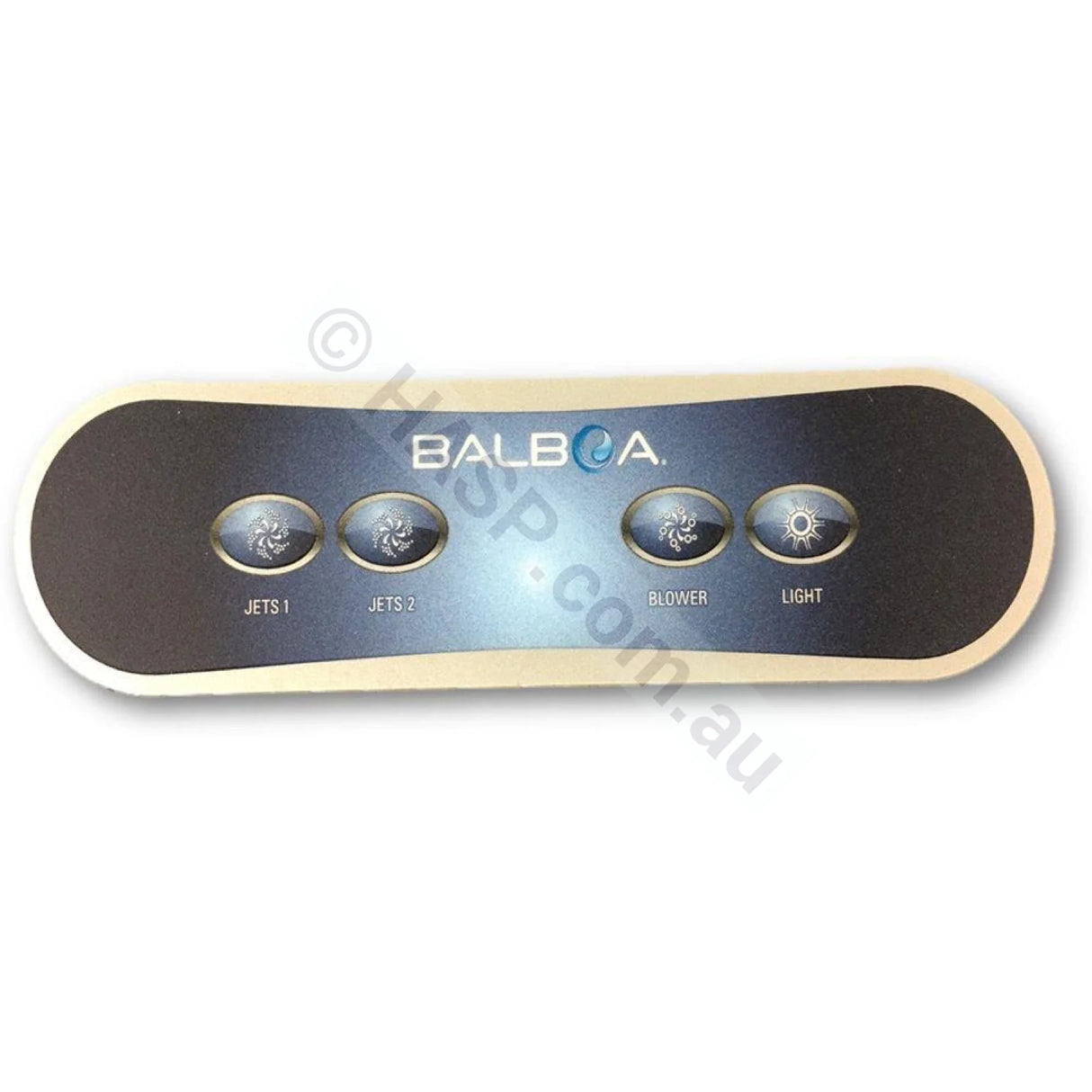 Balboa Ax40 4 Button Auxillary Touchpad Overlay Decal Jets 1 / 2 Blower Light Touchpads