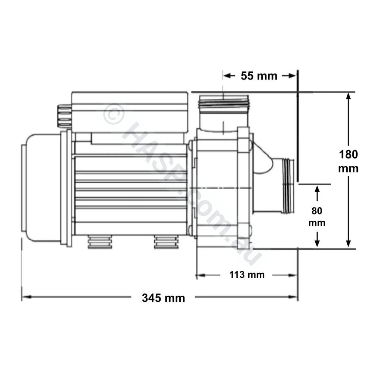Balboa Spa Circulation Pump - 0.25Hp Ultima Circ / Filtration Pumps