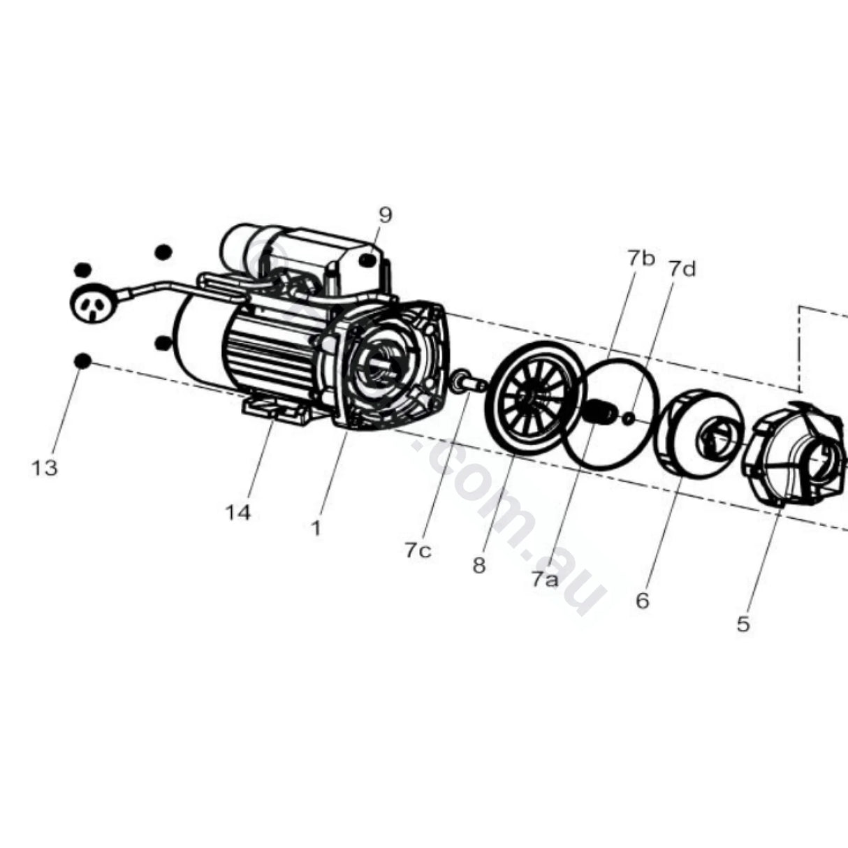 Balboa Onga Spa Bath Pump Mechanical Seal Kit