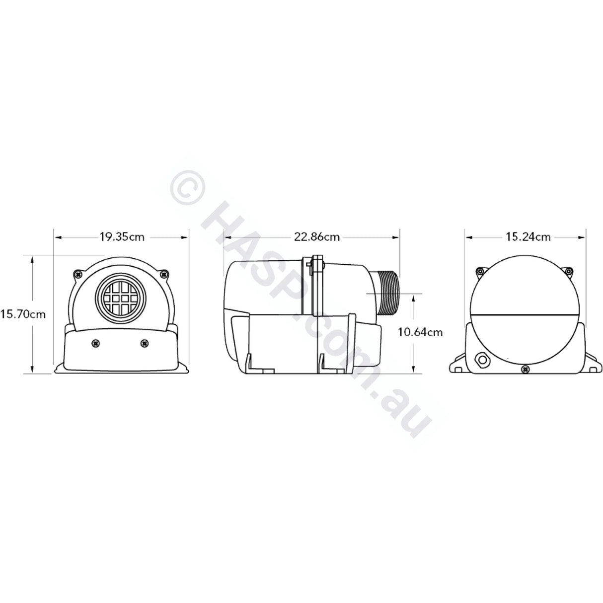 Balboa Quiet-Flo Spa Blower - 1hp - Heater and Spa Parts