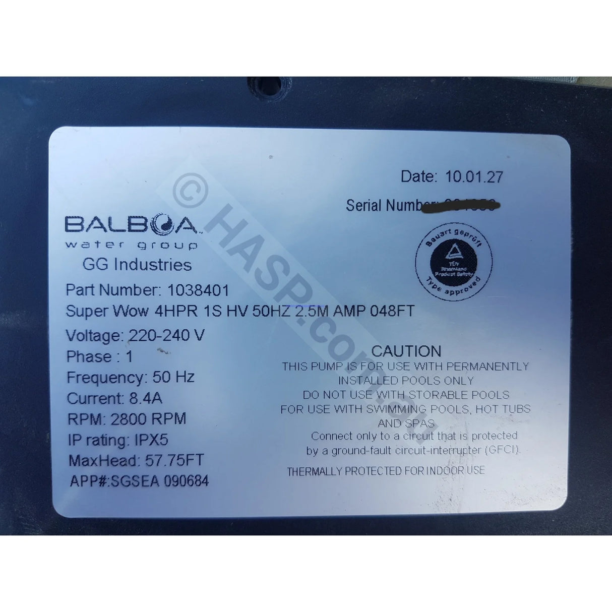 Balboa SuperWow Vico Ultimax Spa Jet Booster Pumps - UM EME 4HPR / 2HP - 1 & 2 Speed Versions - Heater and Spa Parts