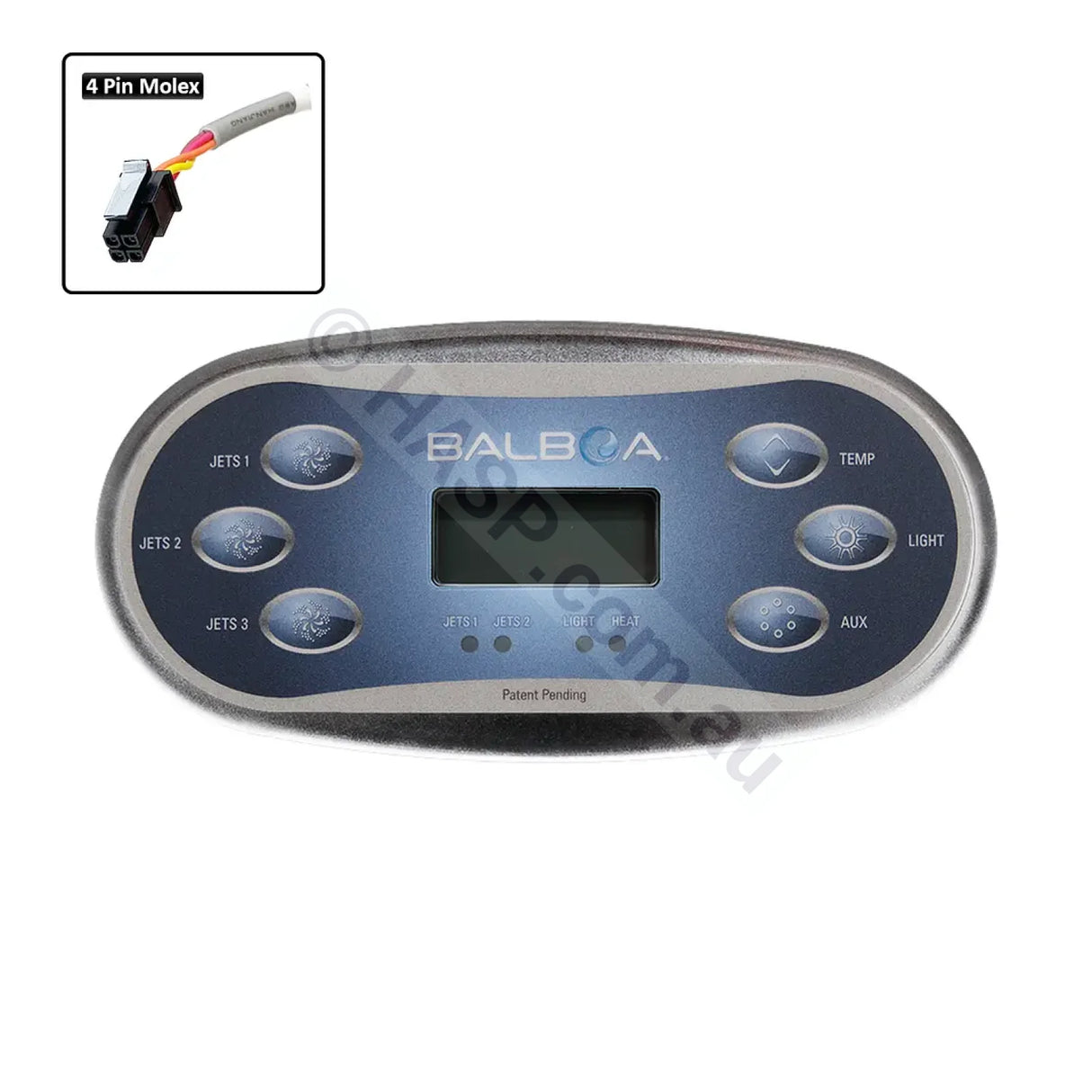 Balboa Tp600 Touchpad Keypad Control Panel - 6 Button Oval Jets 1 2 3 Aux
