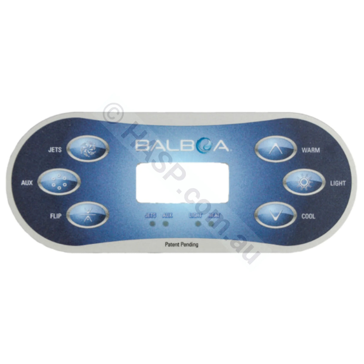 Balboa TP600 Touchpad Overlay Sticker Decals - 6 button - Heater and Spa Parts