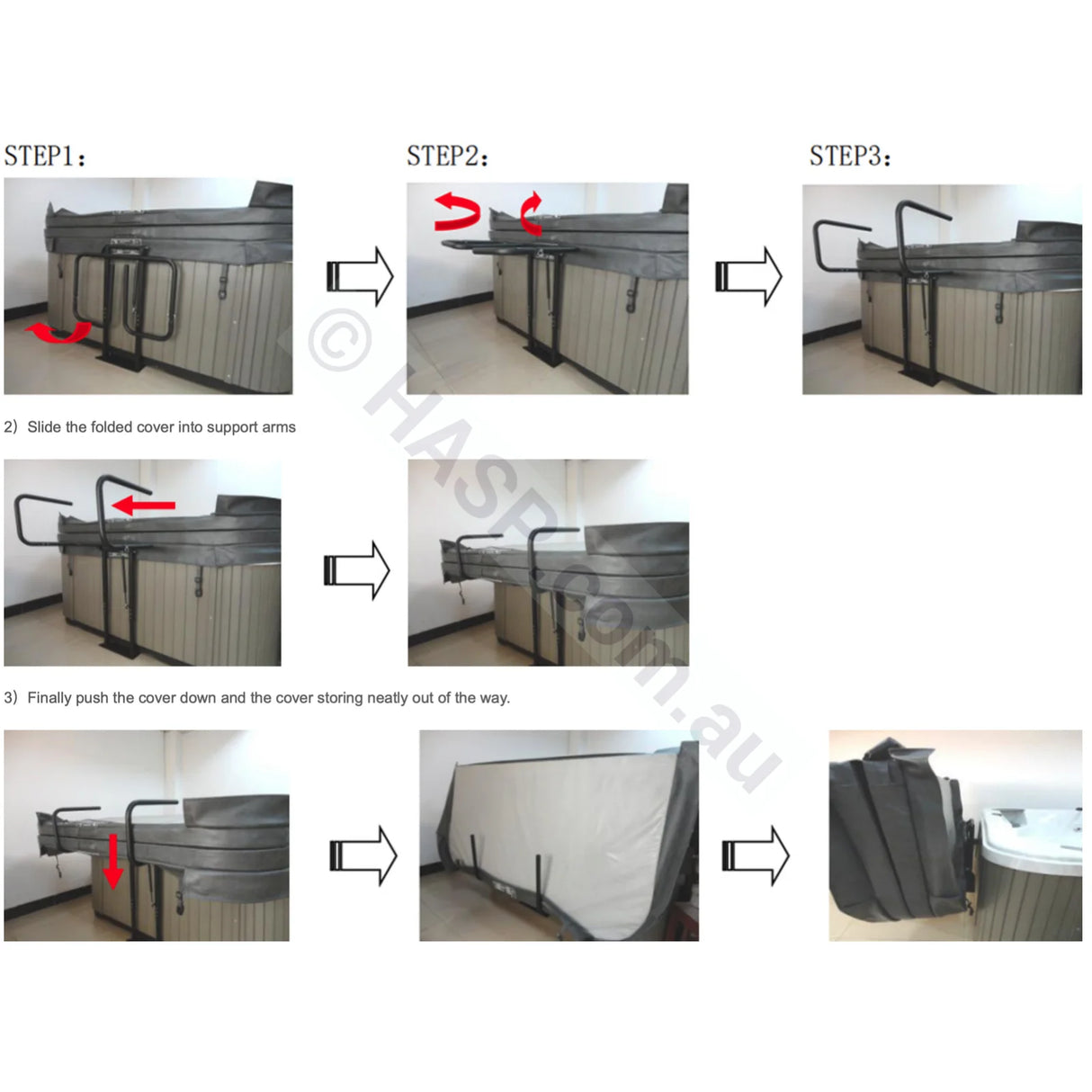 Basket Under Mount Spa Cover Lifter Cover Lifters