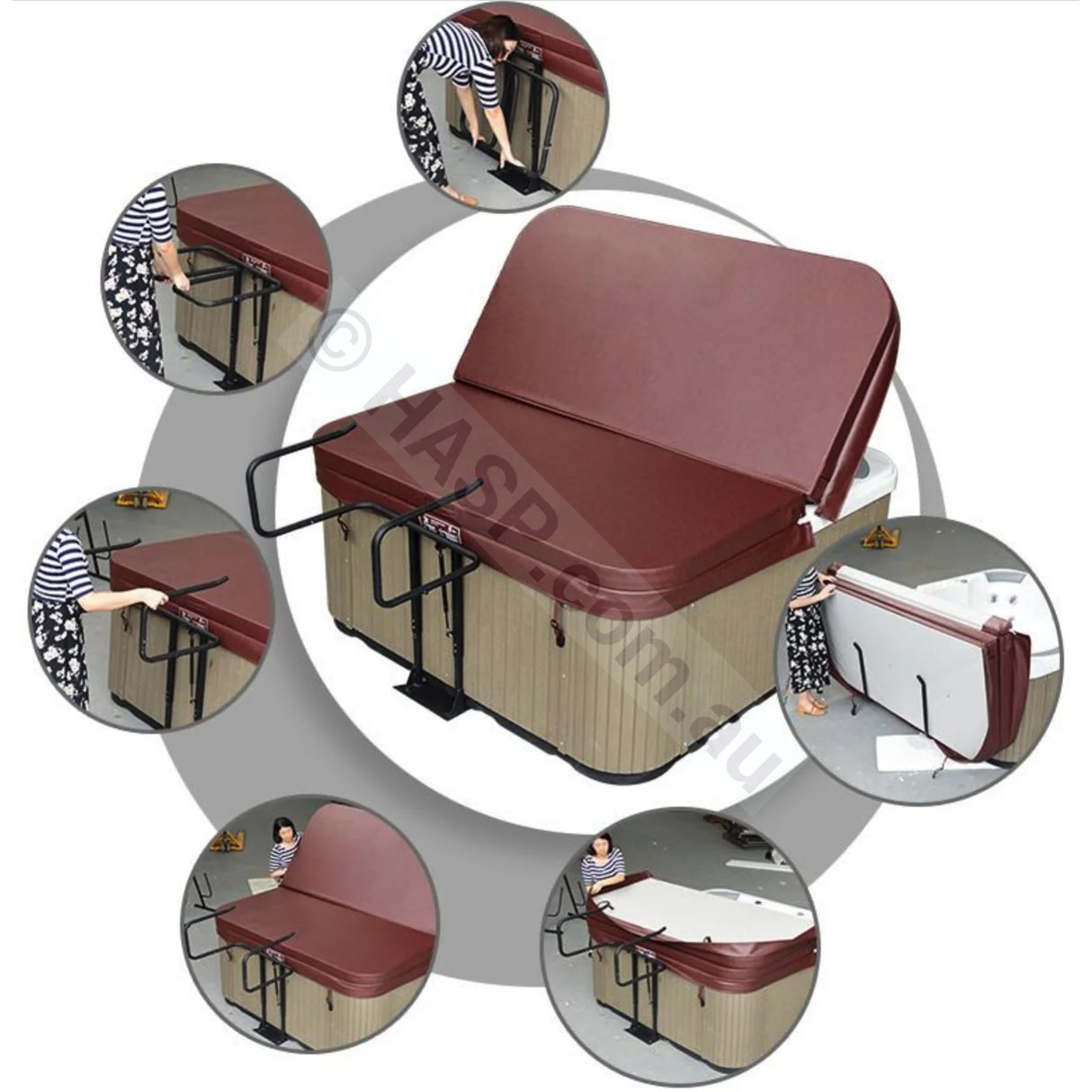 Basket Under Mount Spa Cover Lifter Cover Lifters