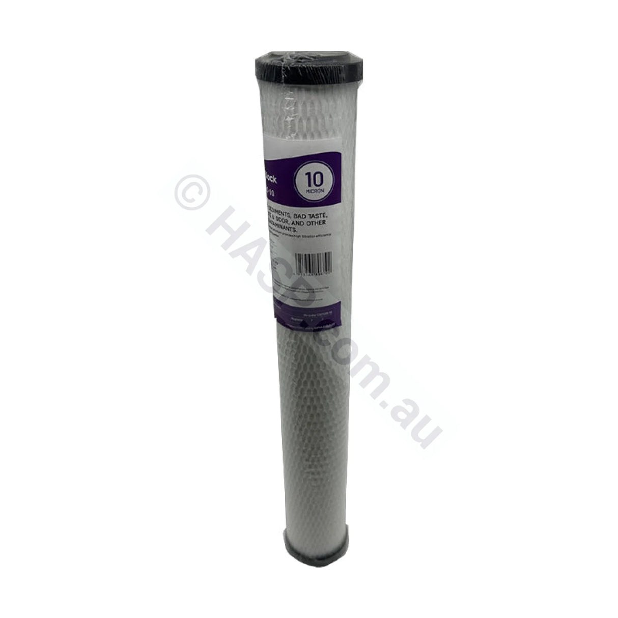 Carbon Block water filter cartridge, 10 micron, 2.5" x 20" Slimline (FC-CB2520-10) - alternate view
