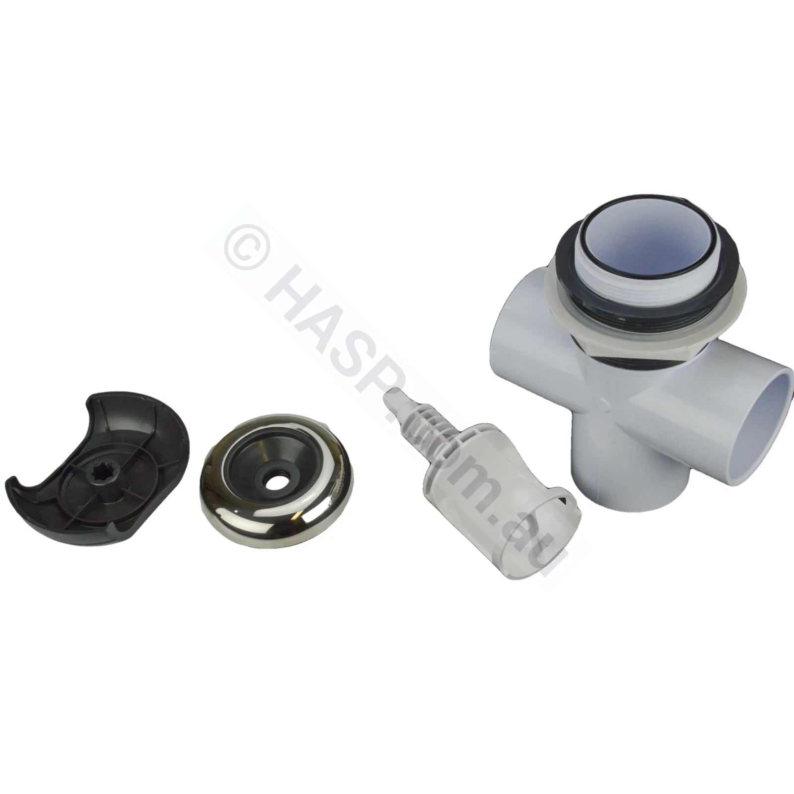 CMP Halo 2’’ Spa Jet Diverter Valve Kit - 50mm - Graphite Grey & Stainless Pool & Spa