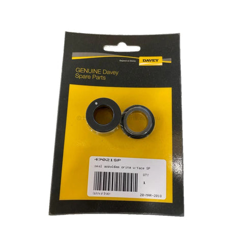 Davey 16mm Silicon Carbide Mechanical Seal - Heater and Spa Parts