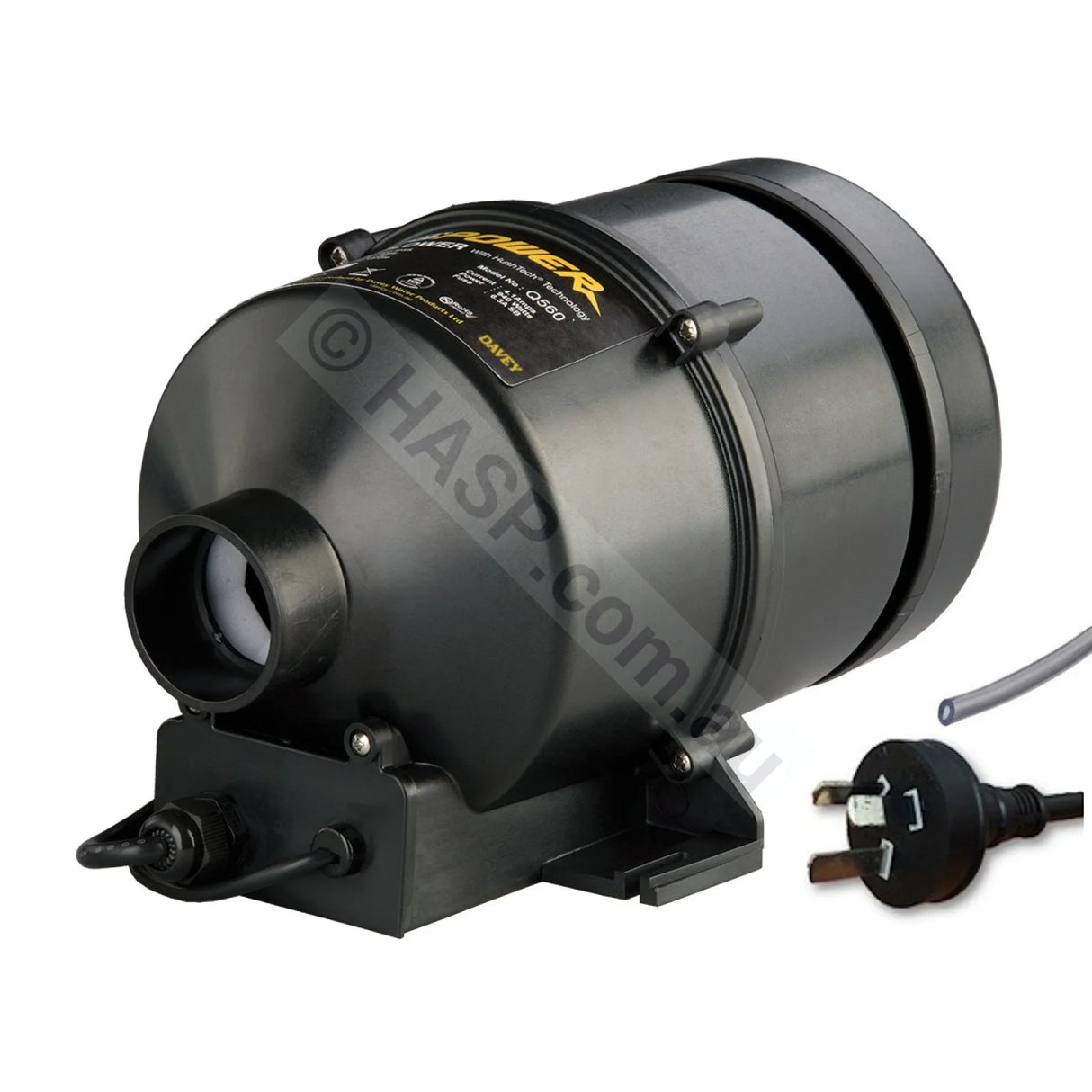 Davey SpaQuip Blower 940W (now 750W) - Air-Switch Operated - Q5612 - Heater and Spa Parts