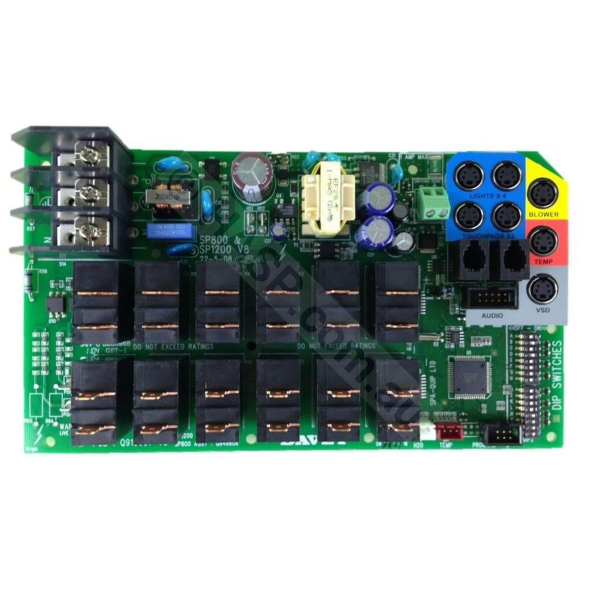 a.depeche アデペシュ　splem counter board 1200 Davey SpaQuip Spa Power 1200 PCB Circuit Board - SP1200 – Heater