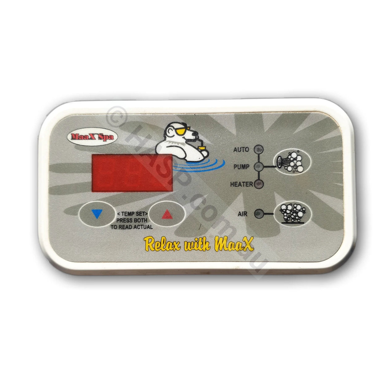 Davey SpaQuip Spa Power 400/500/600/601 Touchpad Control Panel Key Pad - Rectangular - Heater and Spa Parts