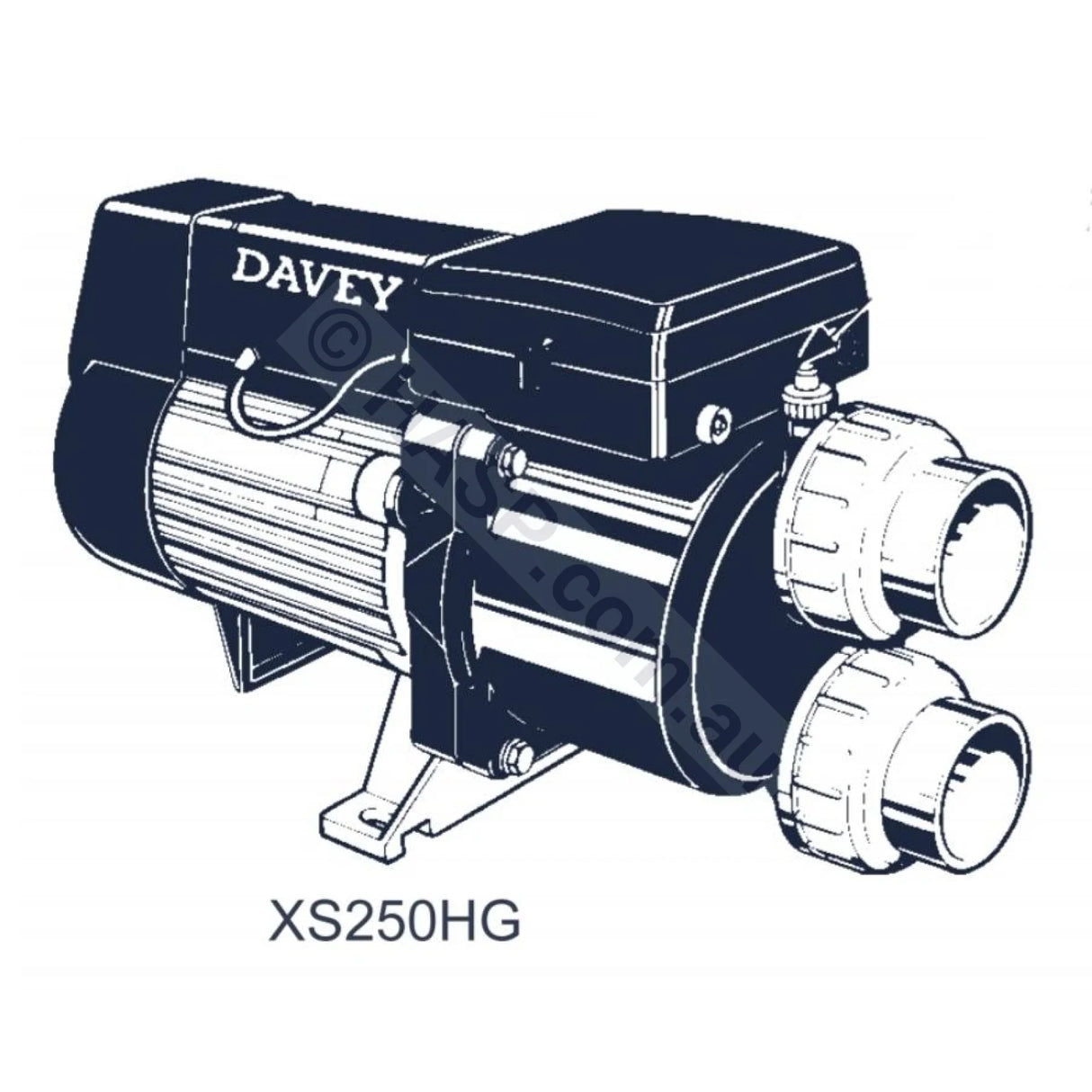 Davey Spa Bath Pumps - XS Series - XS200 / 250 / 300 / HB HD HG - Replacement Listing - Heater and Spa Parts