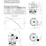 E10 Spa Circulation Pump - Itt Laing Xylem Goulds Thermotech Also Jacuzzi / Filtration Pumps