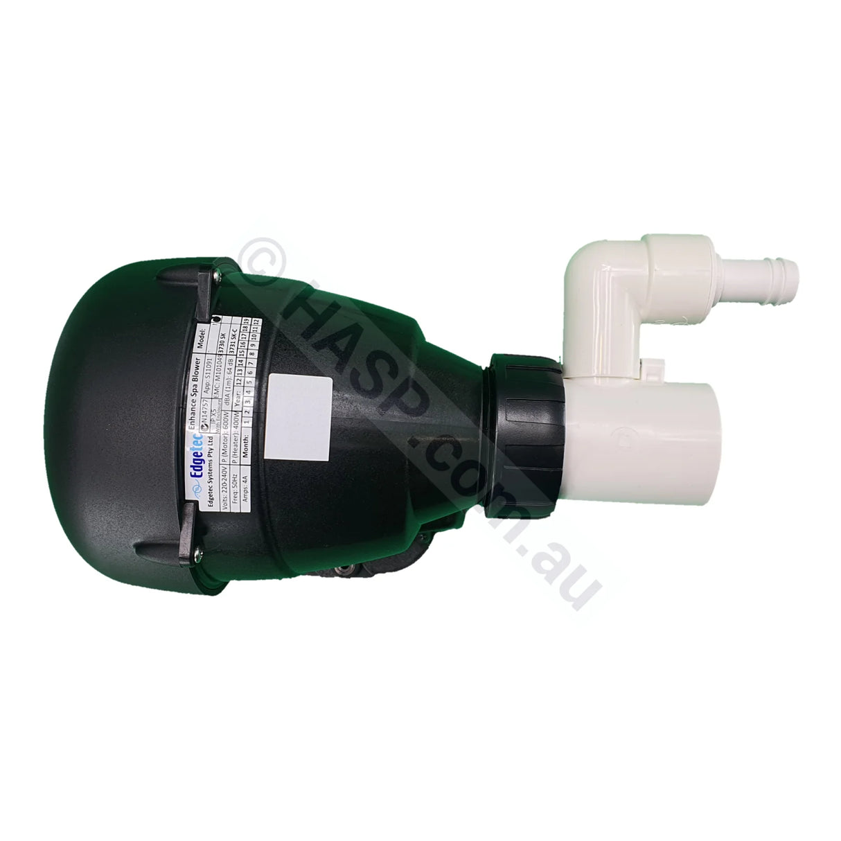 Edgetec Spa Bath Blower - in-built Air Switch - Heater and Spa Parts