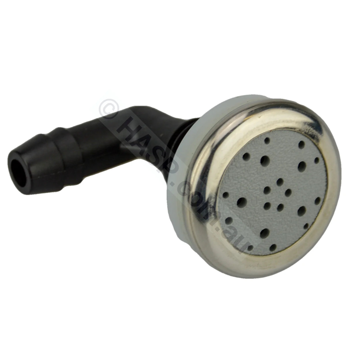 Edgetec O2 Air Injector - Light Grey w Stainless Steel Escutcheon - 33.5mm - Heater and Spa Parts