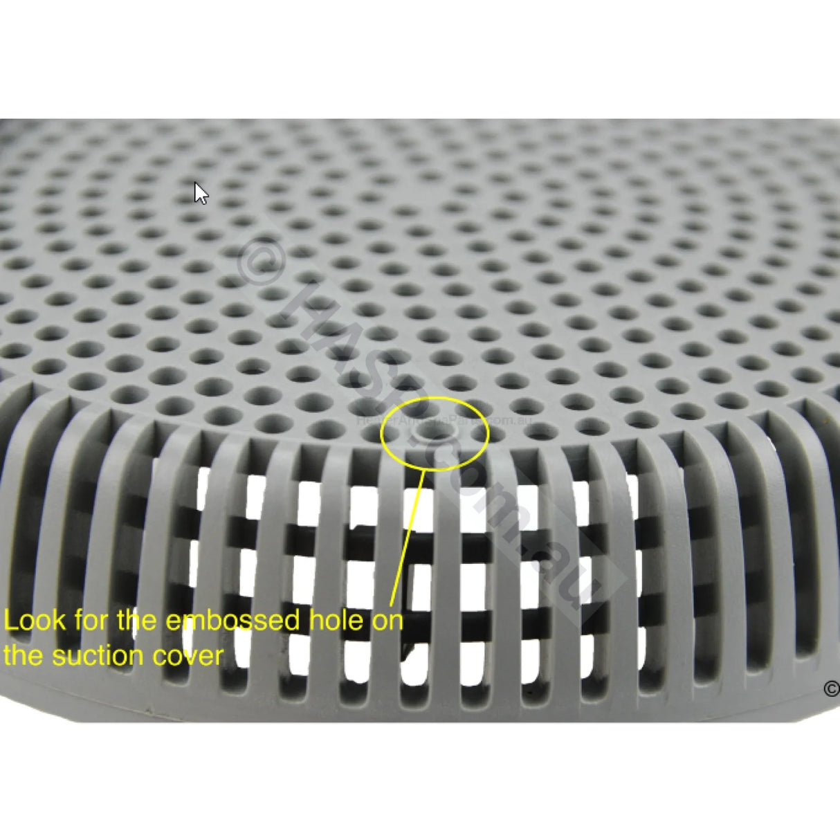 Edgetec Spa Bath Suction - Gray - 100mm - 192lpm - Heater and Spa Parts