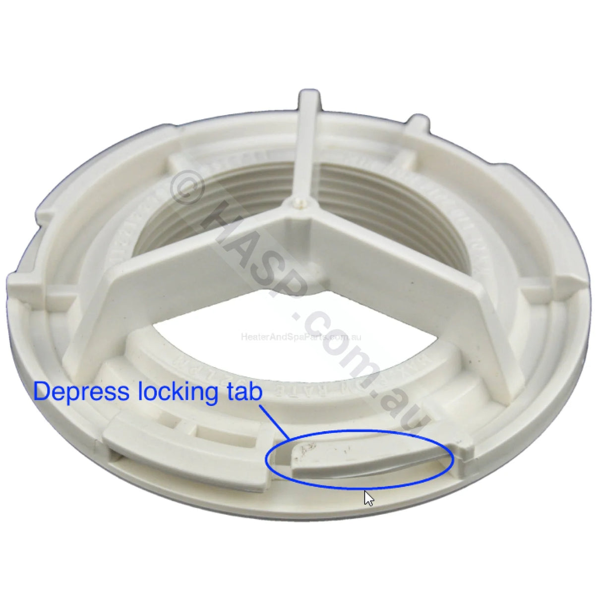 Edgetec Spa Bath Suction - Gray - 100mm - 192lpm - Heater and Spa Parts