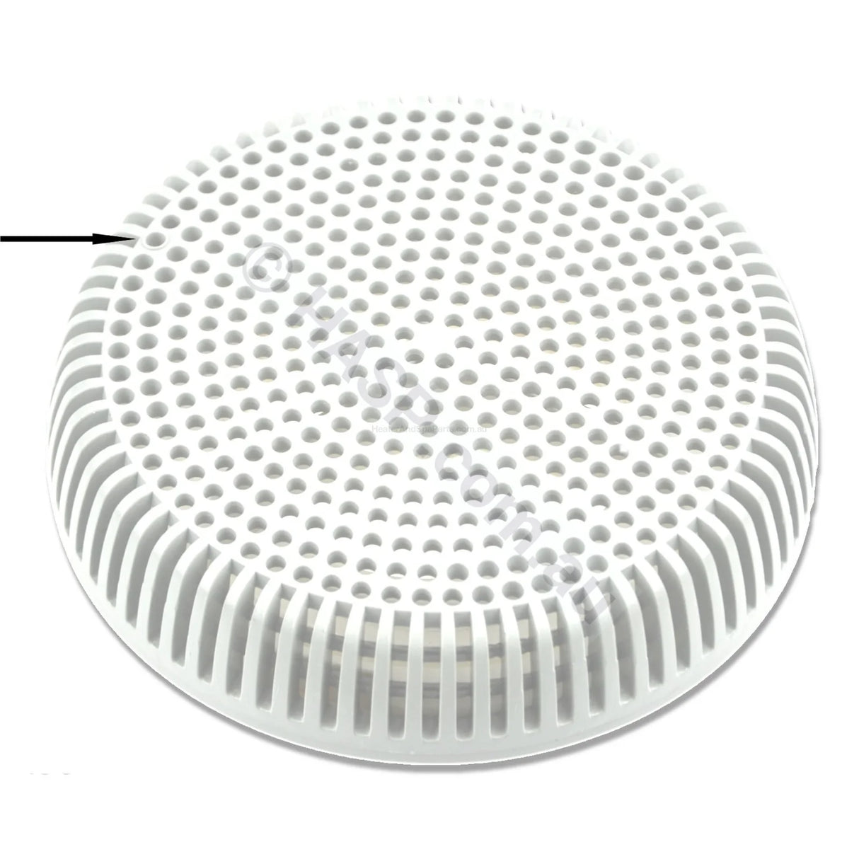 Obsolete - Edgetec Spa Bath Suction - White - 100mm - 192lpm - Heater and Spa Parts