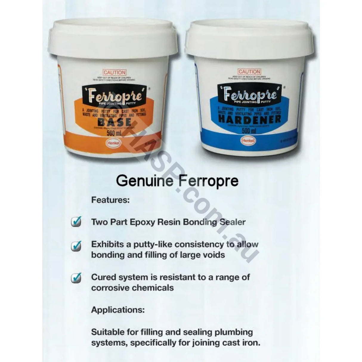 Ferropre - 2-part Heavy-Duty Epoxy Repair Kit - Henkel - Consumables
