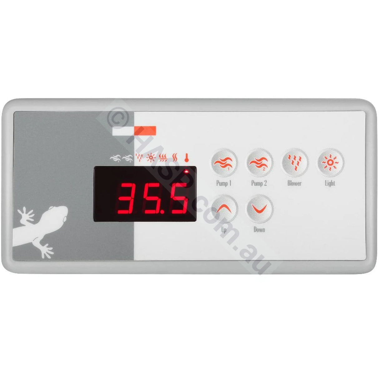 Gecko 6-Button Touchpad - TSC-35 / K-35 - also Spa Builders - Heater and Spa Parts
