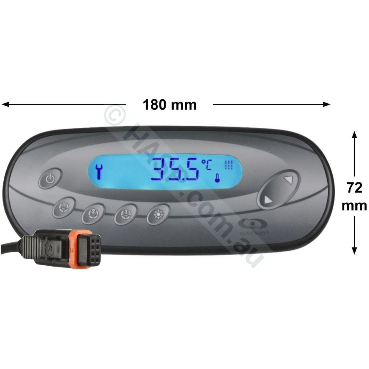 Gecko IN.K450 Touch Pad - Keypad used on Maax, Jaden, LA and others. - Heater and Spa Parts