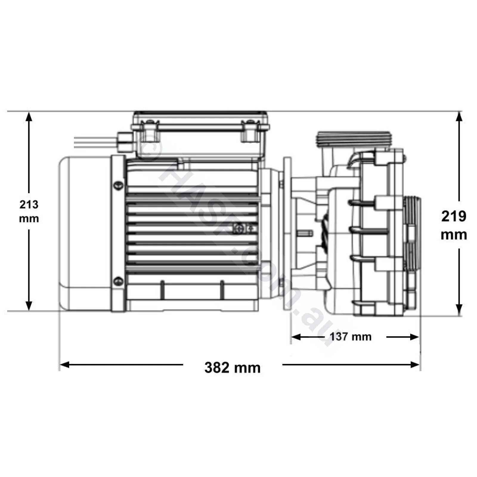 Gecko Maelstrom Ms-1 3.0Hp/4.2Hp Single-Speed Pump