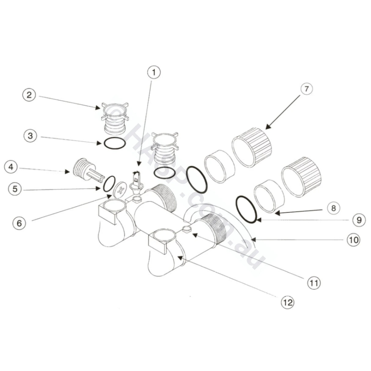 Hurlcon Astralpool HX Gas Heater Spare Parts - HX70, HX120, HX150 - Choose From Links In Listing - Heater and Spa Parts