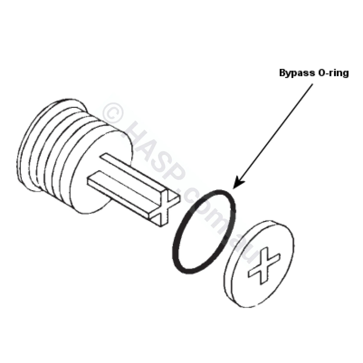 Hurlcon Astralpool HX JX WX MX Bypass Plunger O Ring Seal - Heater and Spa Parts