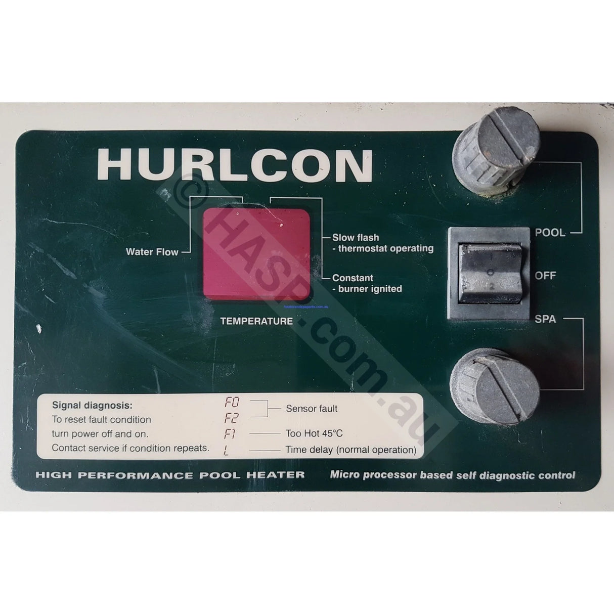 Hurlcon Heater - Very Old Dual Analogue Control PCB - Obsolete - Heater and Spa Parts