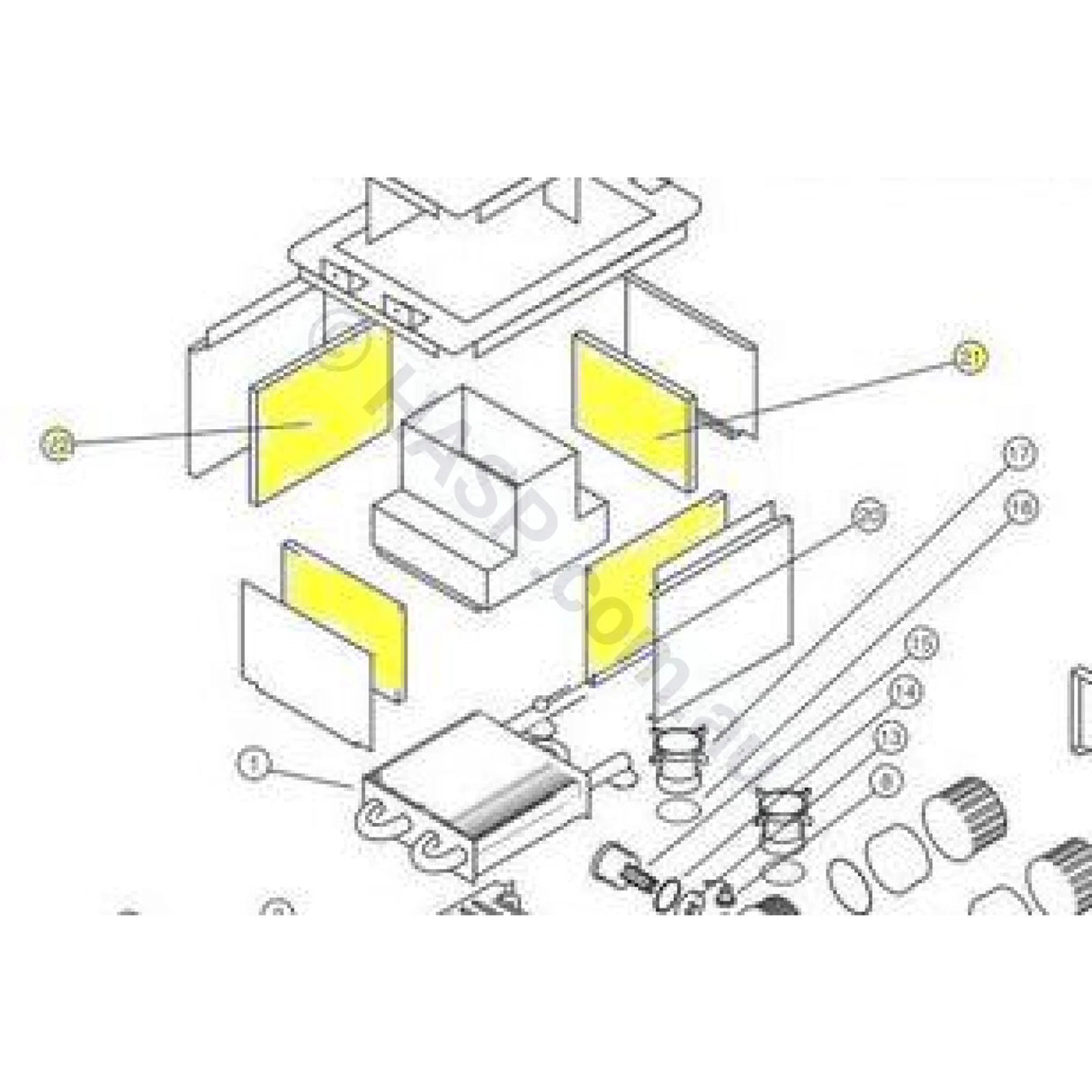 Hurlcon HX & WX Insulation and Fire Bricks - Heater and Spa Parts