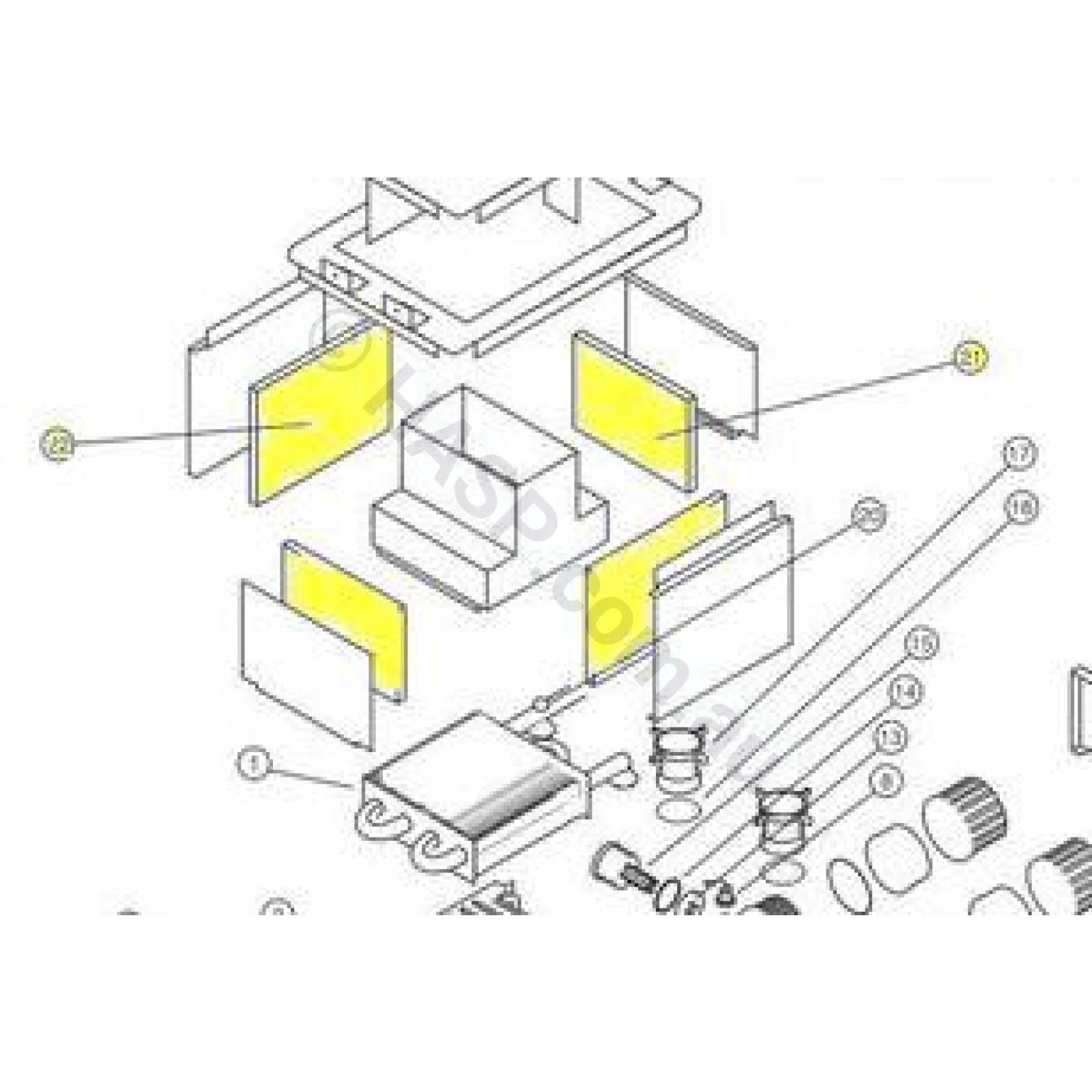 Hurlcon HX & WX Insulation and Fire Bricks - Heater and Spa Parts