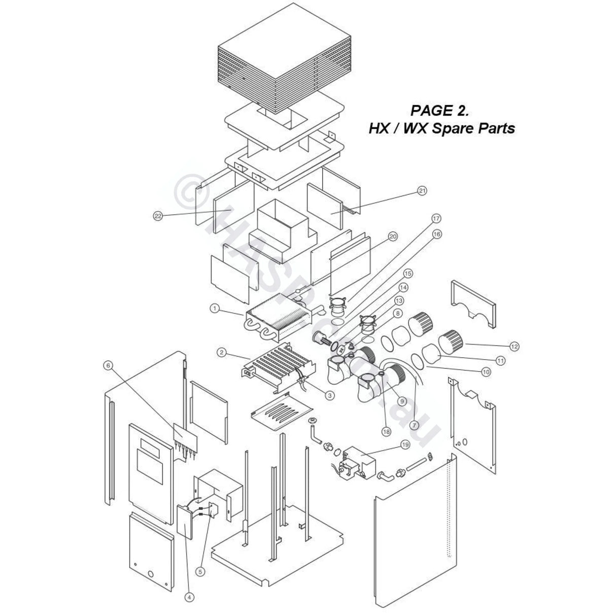 Hurlcon HX & WX Insulation and Fire Bricks - Heater and Spa Parts