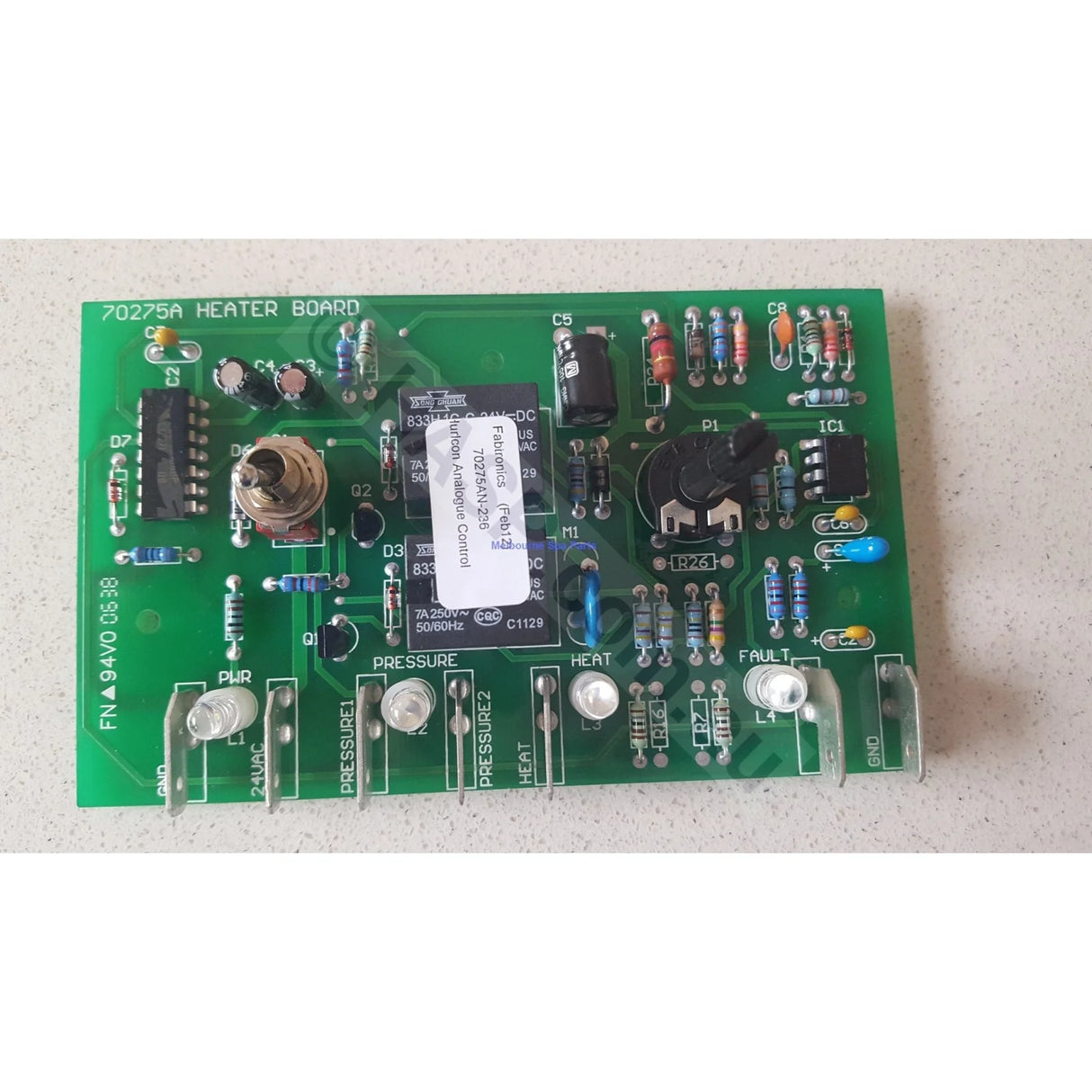 Hurlcon HX 70 and HX 120 70275AN Thermostat PCB - Old Style - Heater and Spa Parts
